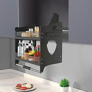 24" Pull Down Cabinet Organizer  Storage Solution for Upper Cabinets