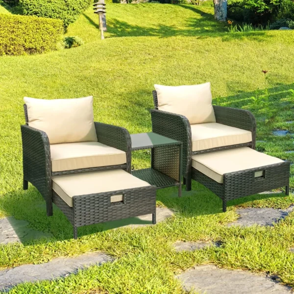 5 Piece Patio Conversation Set