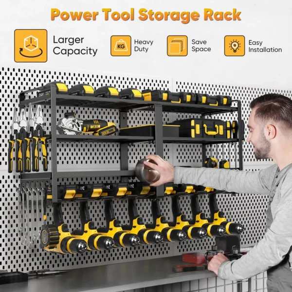 Wall Mount Power Tool Organizer