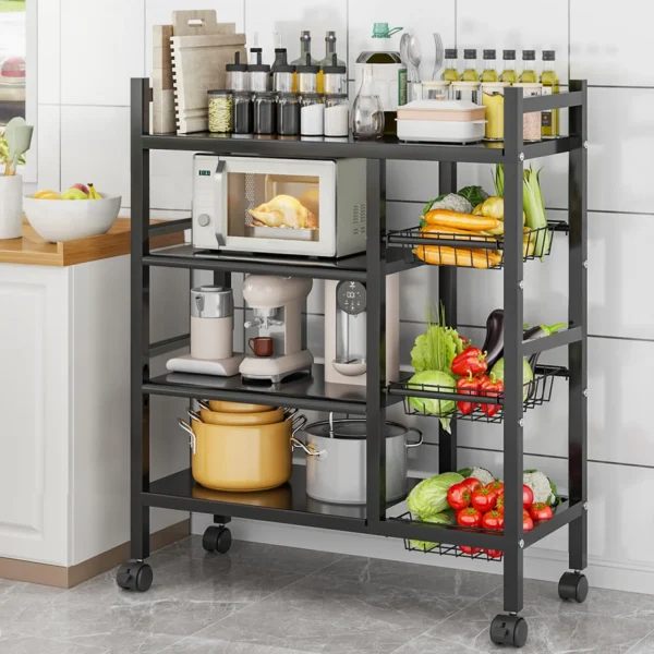 Multi-functional removable cabinet storage rack